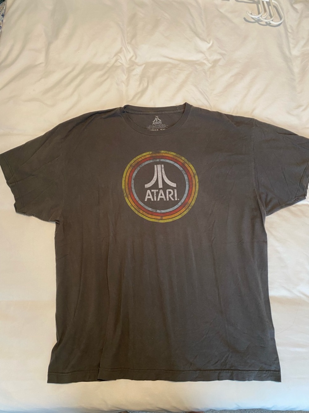 Atari Men's Short-Sleeve Logo Tee in Charcoal